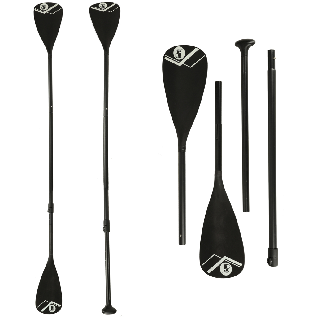 KAJAKÁRSKE VESLO NA SUP BOARD 2V1, SKLADACIE, HLINÍKOVÉ, NASTAVITEĽNÉ, 175 - 220 CM