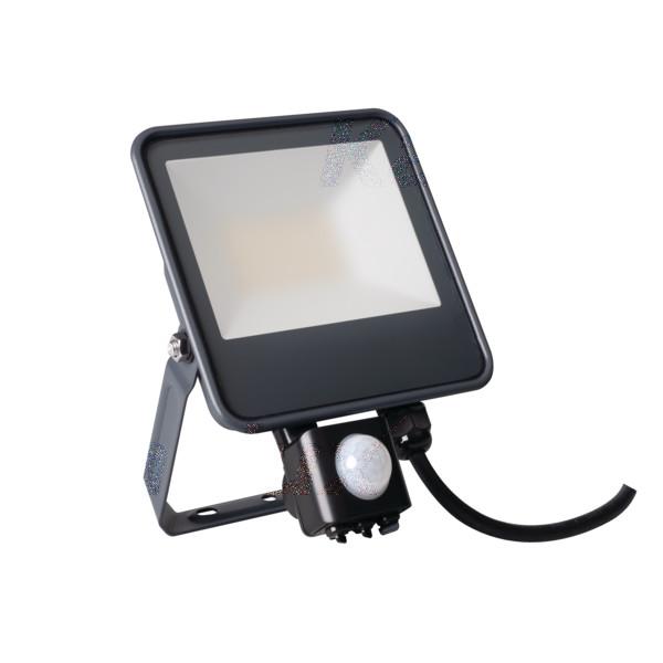 LED REFLEKTOR KANLUX 33885 IQ-LED FL-10W NEUTRÁLNA BIELA S PIR ČIDLOM