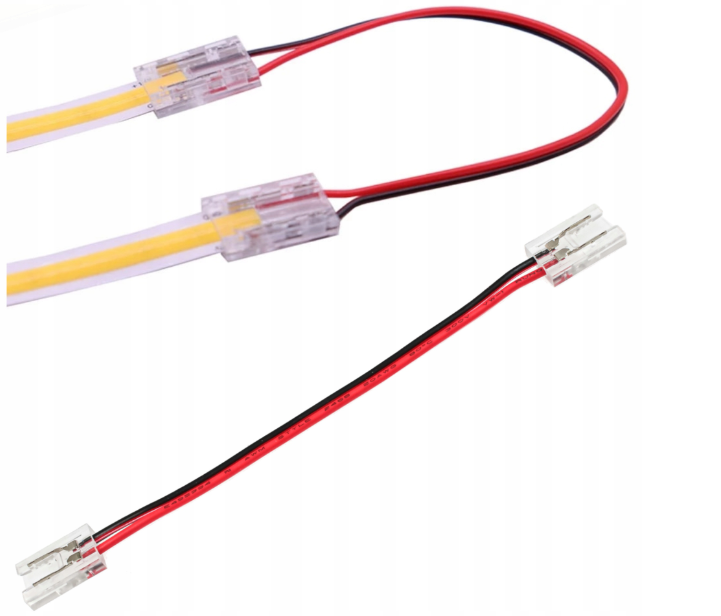 Konektor pre 8mm LED COB pásky obojstranný FIXED