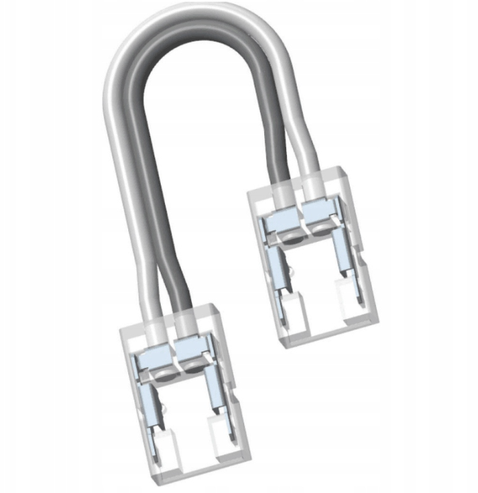 Konektor pre COB 8 mm LED pásiky, obojstranný s káblom