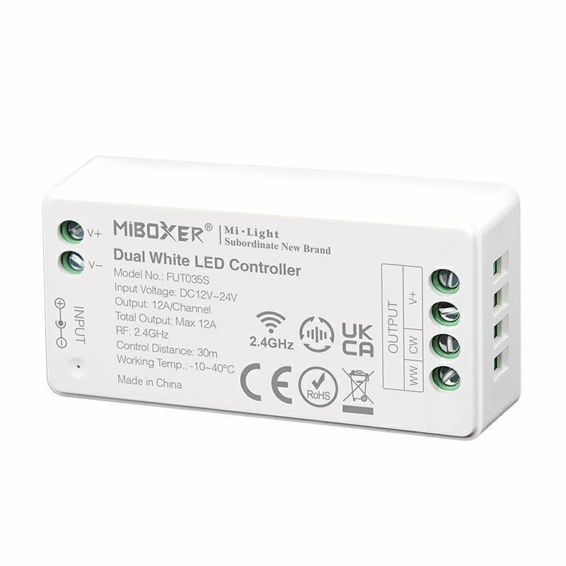 Mi-Light FUT035S – Strefový CCT LED ovládač 12A / 144W / 12V RF 2,4GHz Dual White