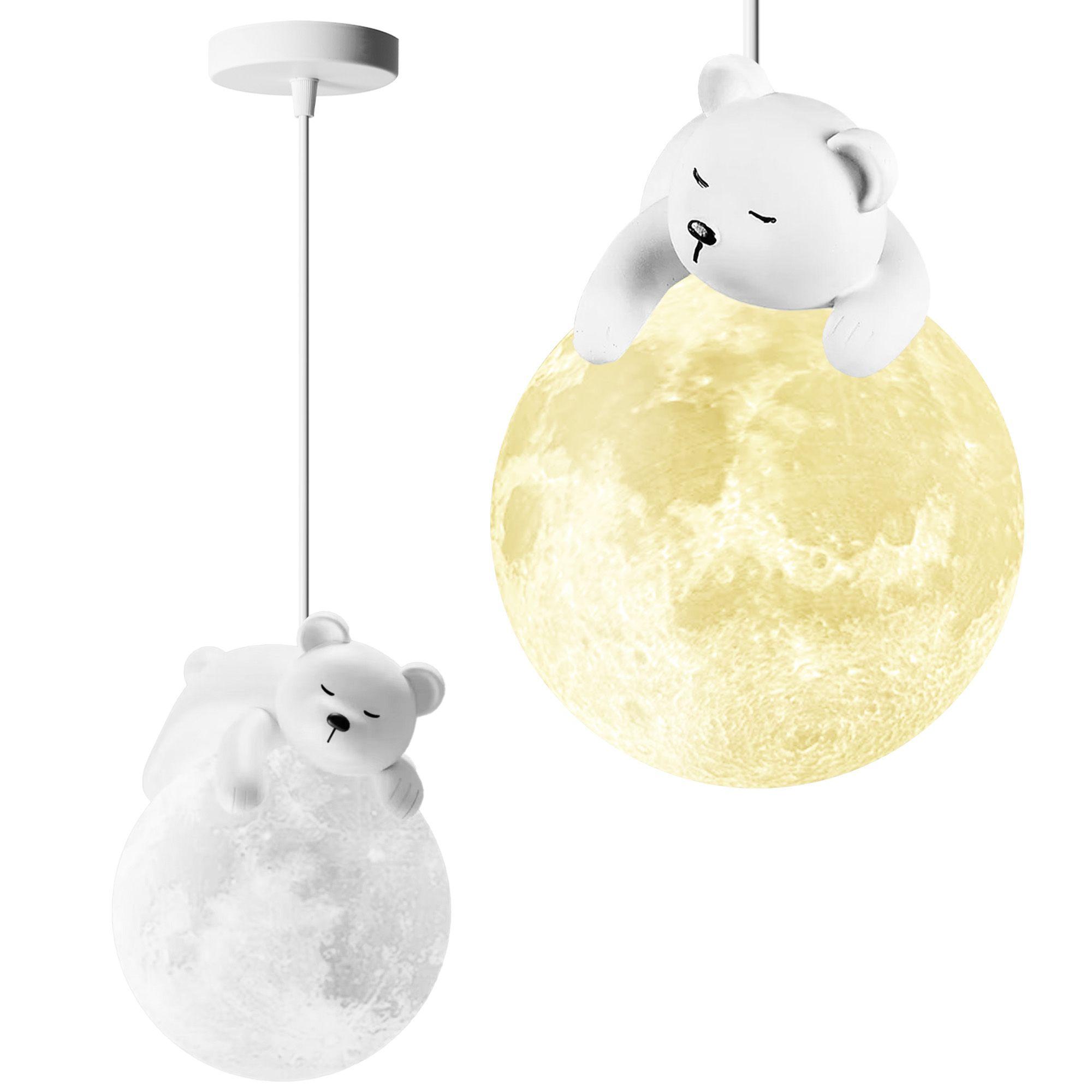 Lampa v podobe bieleho medveďa 