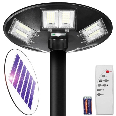 LDT-B840 Pouličná UFO LED solárna lampa 1000W, 12Ah, IP65, 672 LED SMD5730