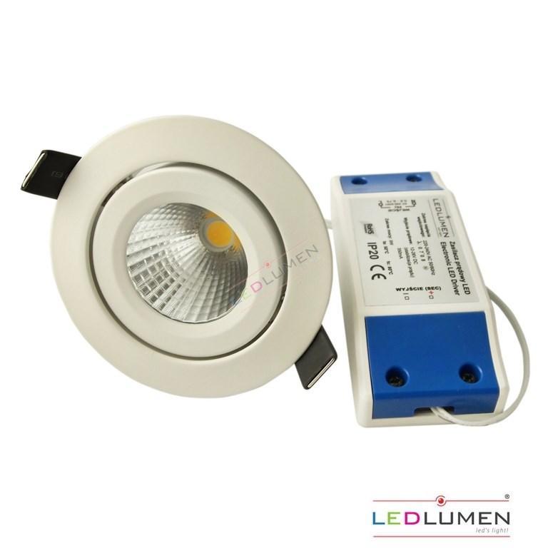 DOWNLIGHT LED 12W COB TEPLÁ BIELA