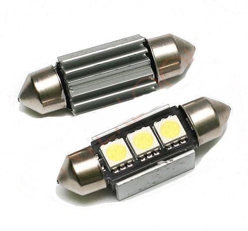 LED AUTO ŽIAROVKA 36MM C5W 3 SMD5050 CANBUS RADIATOR