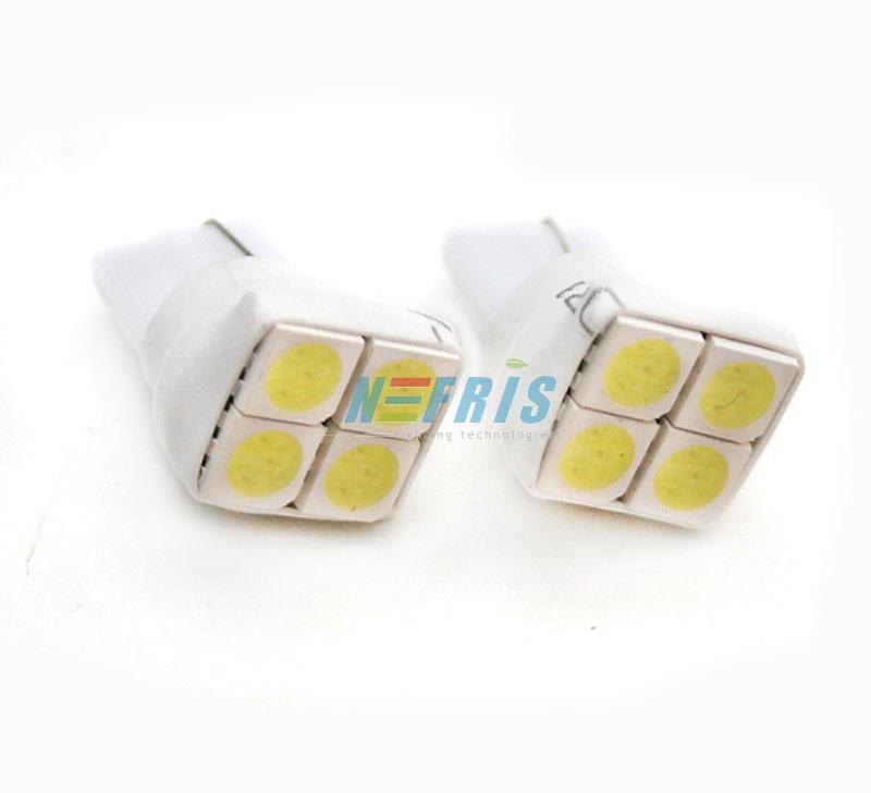 LED AUTO ŽIAROVKA 4 SMD 5050, T10