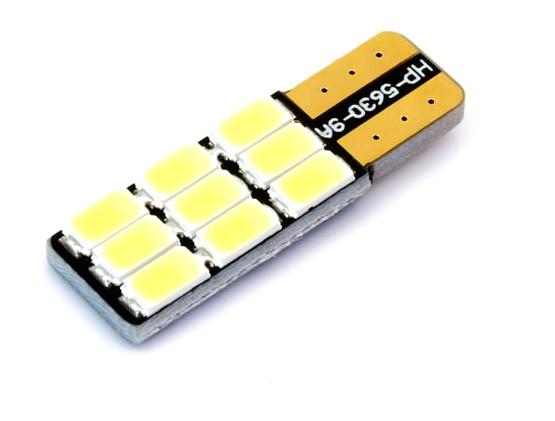 LED AUTO ŽIAROVKA 5W 9 SMD5630 CANBUS RESISTOR, T10