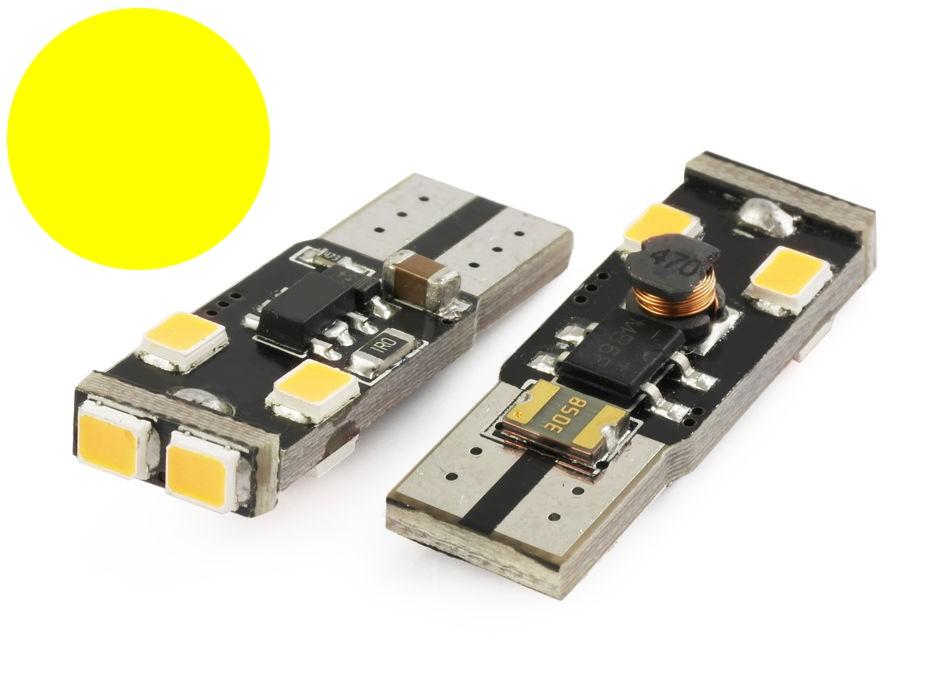 LED AUTO ŽIAROVKA 6 SMD2385 CANBUS - TEPLÁ BIELA, T10