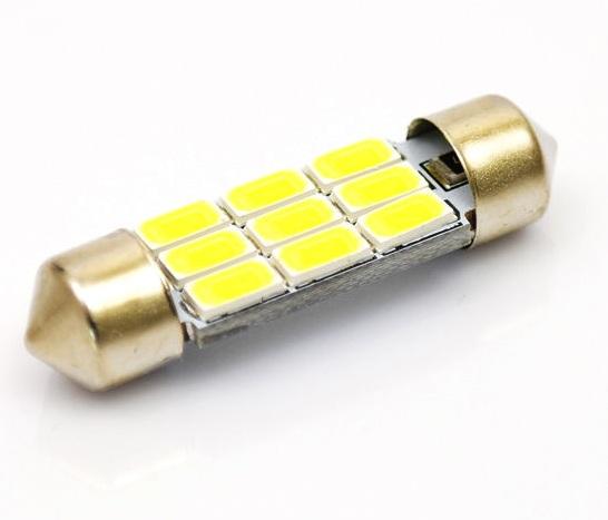 LED AUTO ŽIAROVKA 6W C5W 9 SMD5630 CANBUS 42MM