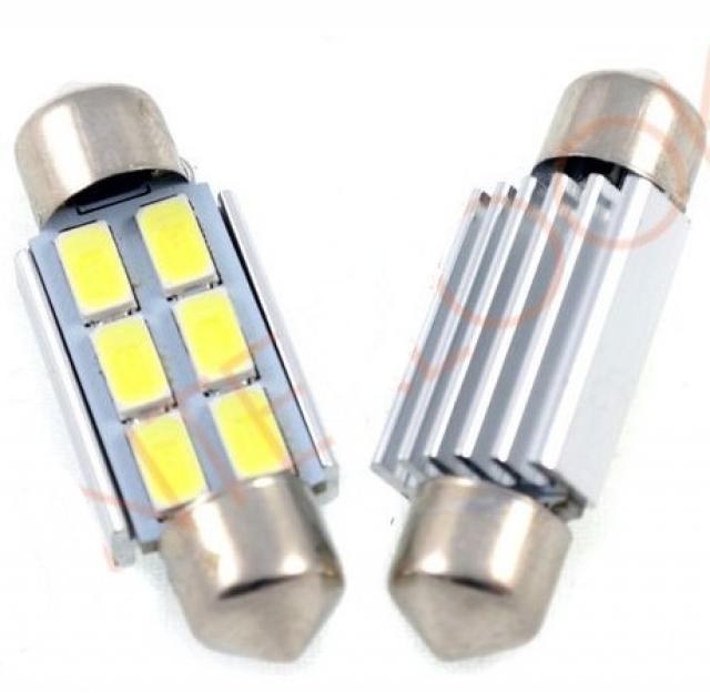 LED AUTO ŽIAROVKA C5W 6 SMD5630 CANBUS 42MM