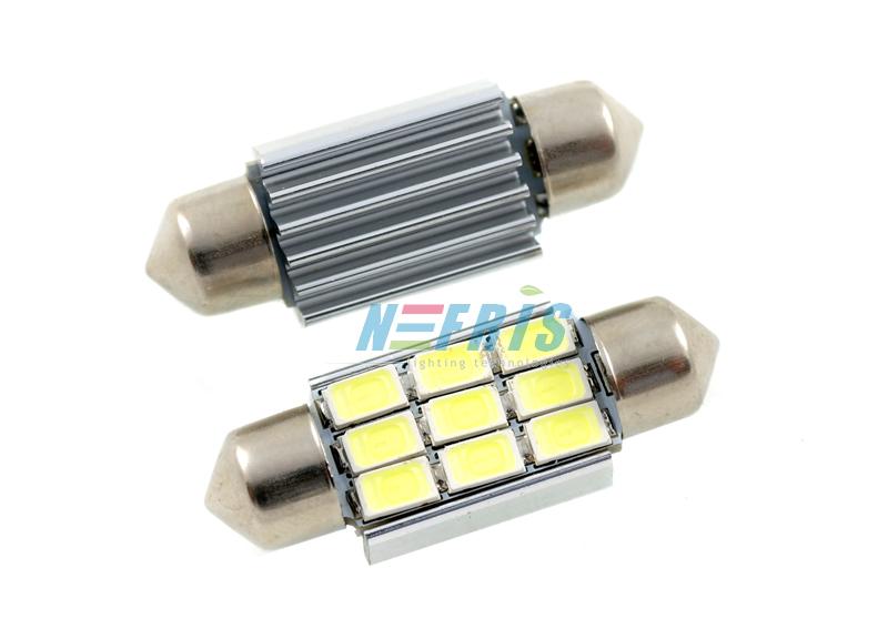 LED AUTO ŽIAROVKA C5W 9 SMD5630 CANBUS 36MM 2.25W