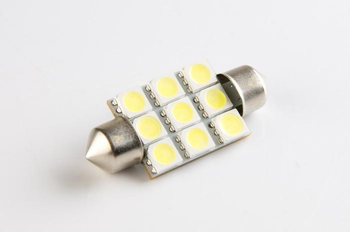 LED AUTO ŽIAROVKA C5W C10W 9SMD5050 39MM