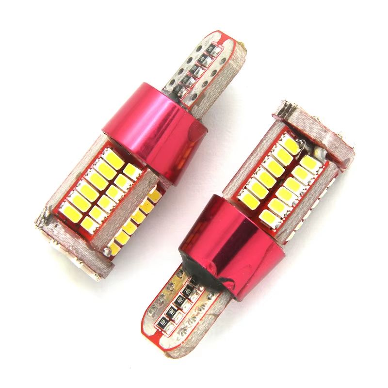LED AUTO ŽIAROVKA T10 W5W CANBUS 3W 57 SMD3014 Červená