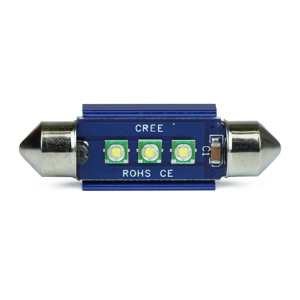 LED AUTOŽIAROVKA C5W 5W CREE CANBUS, 39 mm, 42mm