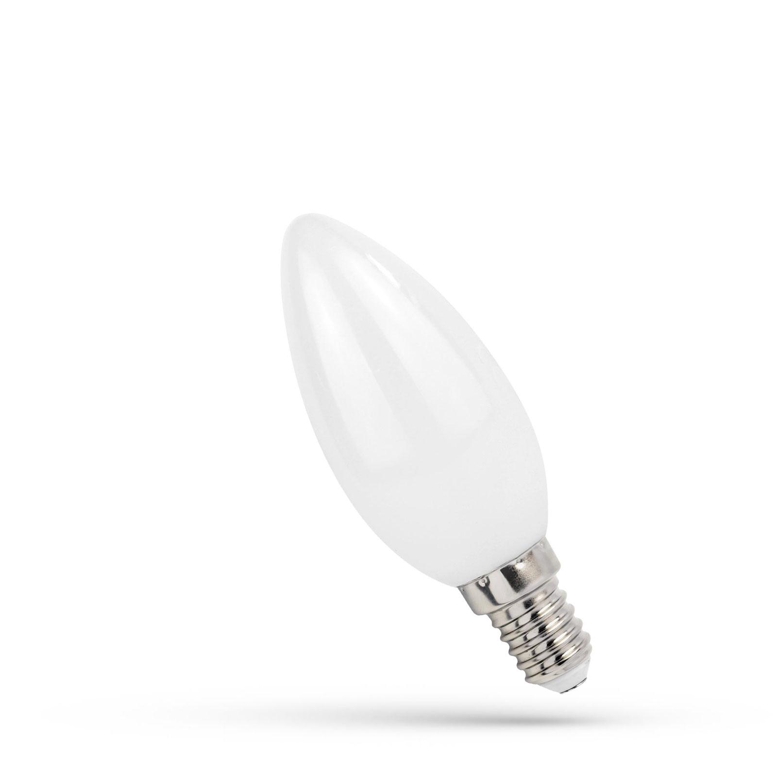 E14 LED SVIEČKA C35 230V 1W COG TEPLÁ BIELA SPECTRUM