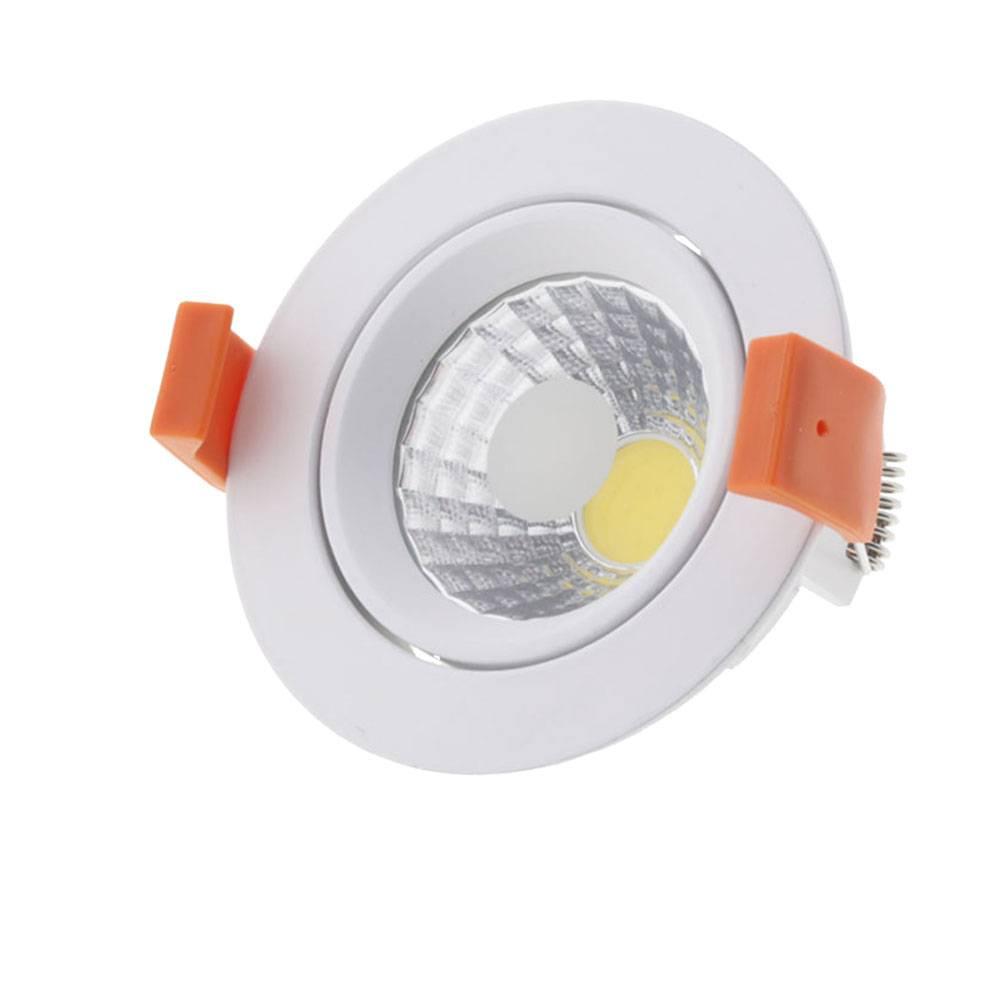 LED COB DOWNLIGHT ROUND ROTATABLE 60° 8W NEUTRÁLNA BIELA