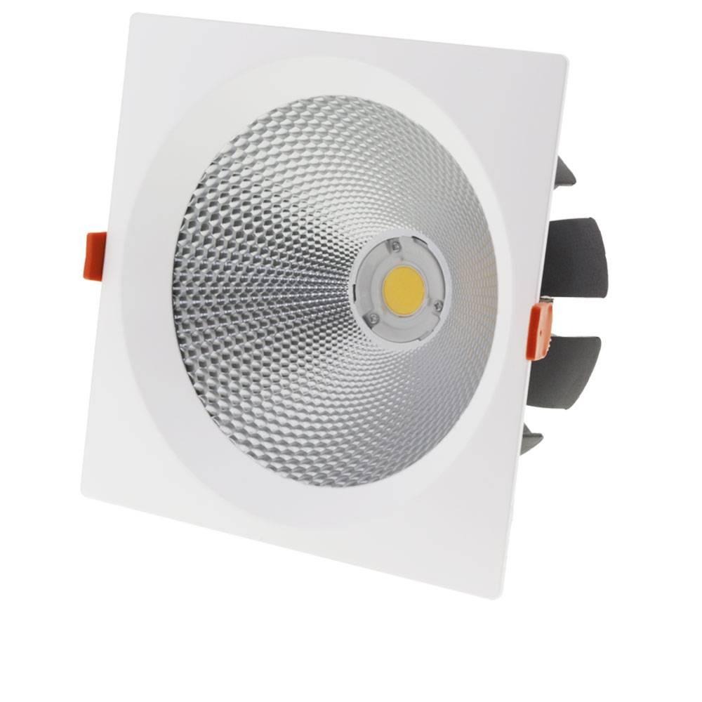 LED COB DOWNLIGHT SQUARE ROTATABLE 30W NEUTRÁLNA BIELA