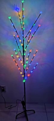 LED dekoratívny stromček so stojanom 150cm Viacfarebná