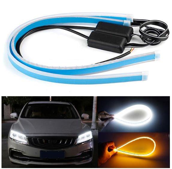 DUAL LED DENNÉ SVETLÁ SMART SAMOLEPIACE, FLEXIBILNÉ + SIGNALIZÁCIA SMEROVÉHO SVETLA