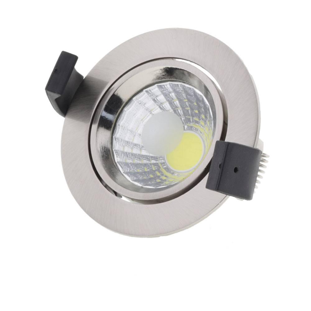 LED DOWNLIGHT COB ROUND ROTATABLE 8W STUDENÁ BIELA