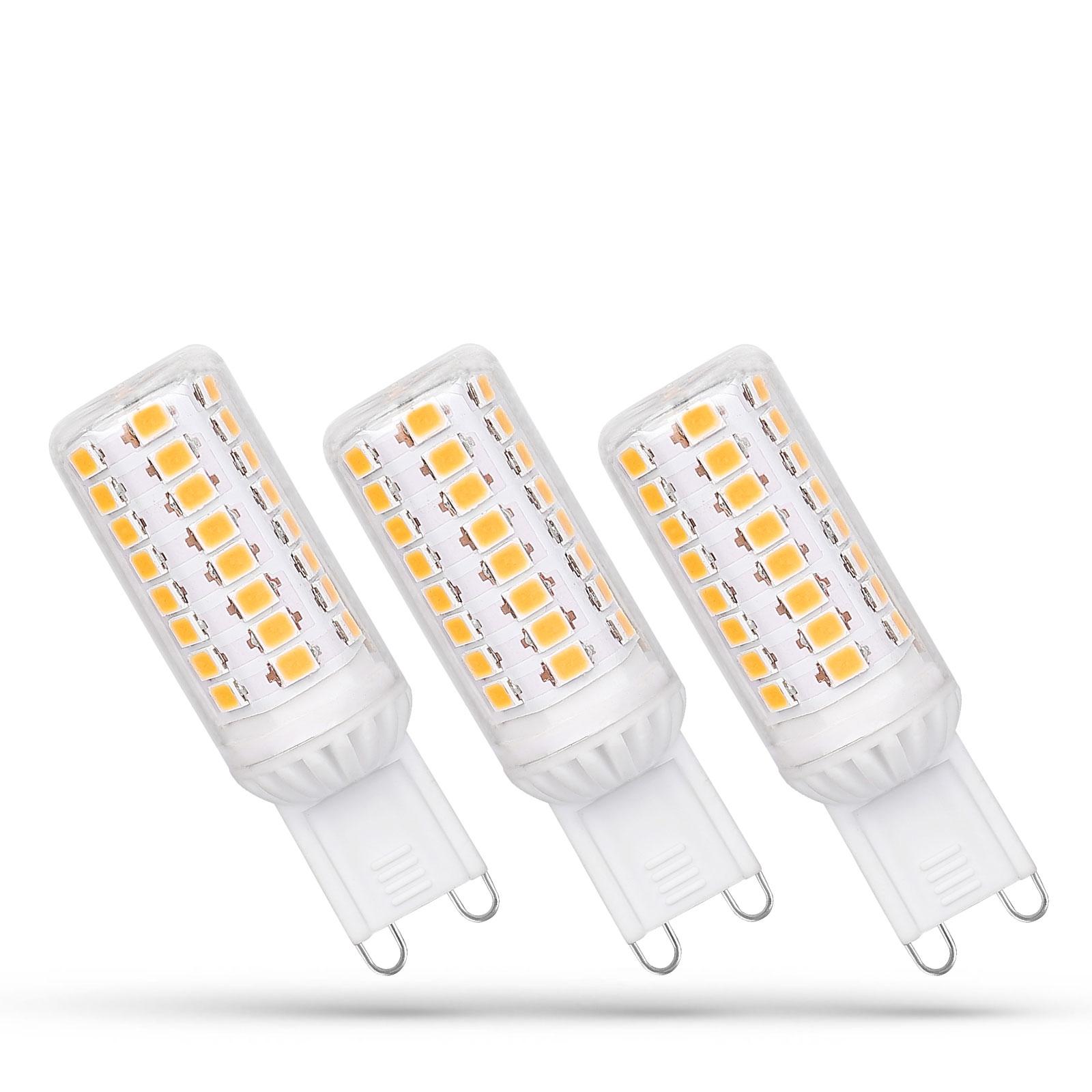 3-PACK G9 LED 230V 4W teplá biela stmievateľné SPECTRUM