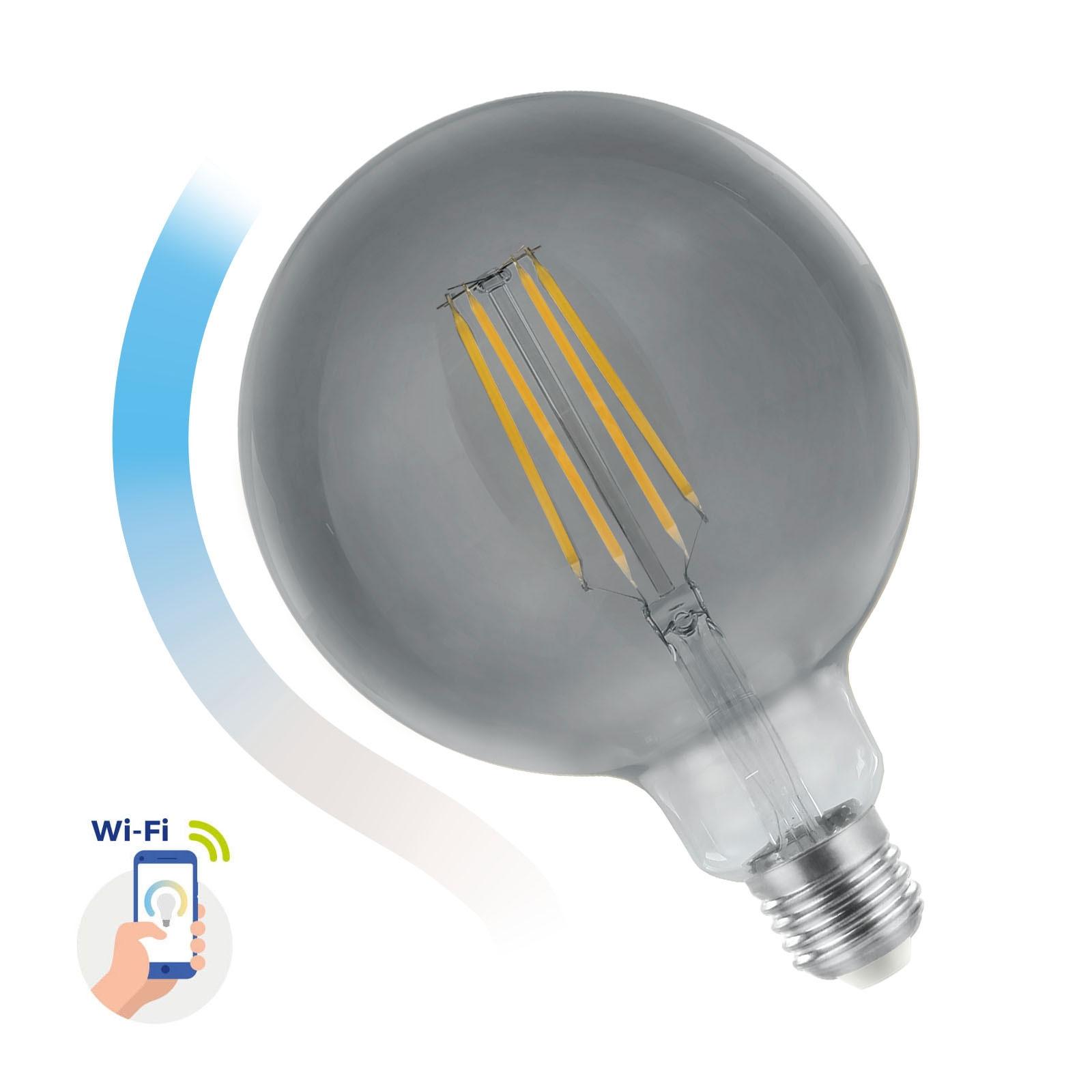 LED GLOB G125 4.9W E27 COG 230V CCT(4000K-6500K)+DIMM MODERNSHINE WI-FI/BT SPECTRUM SMART