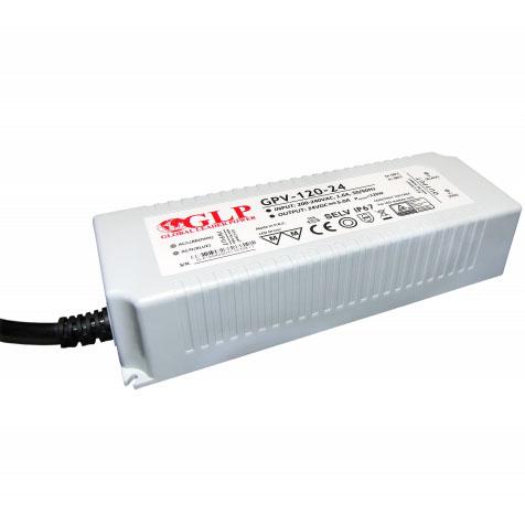 LED NAPÁJACÍ ZDROJ GPV-120W 24V/5A PEVNÝ  IP67