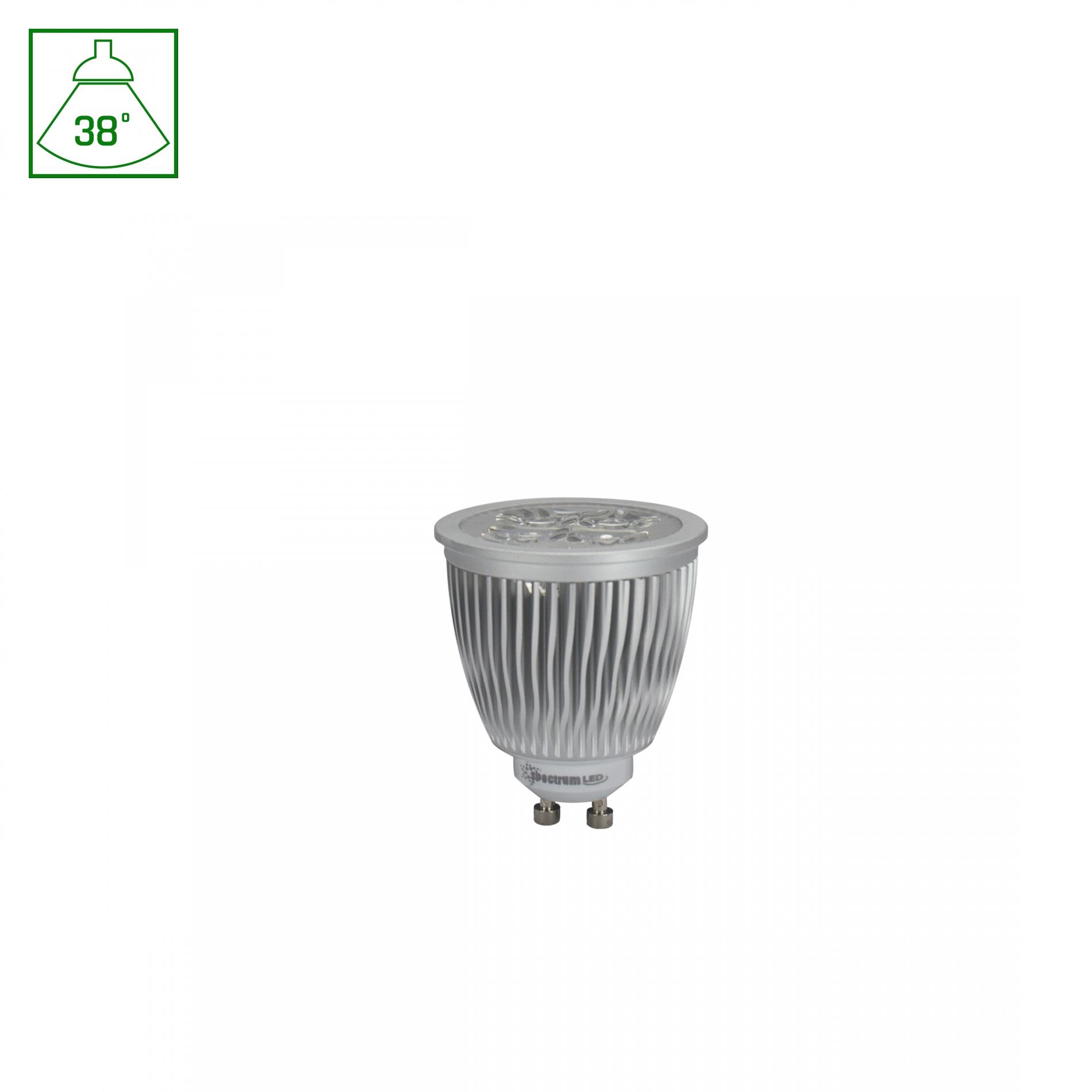 LED žiarovka GU10 230V 4x2W CW 38° SPECTRUM