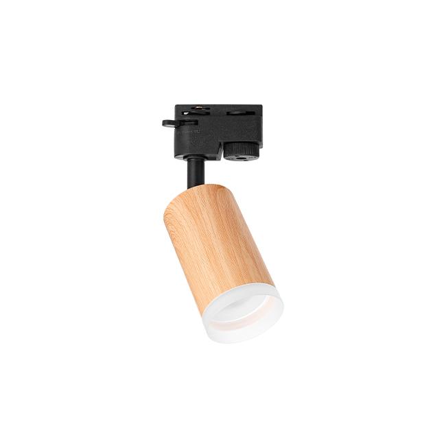 LED koľajnicové 1-fázové svietidlo GU10 Woody 55mm WD