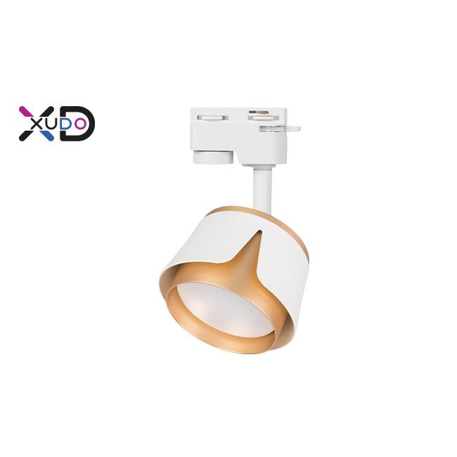 LED koľajnicové svietidlo 1-fázové GX53 biela + zlatá