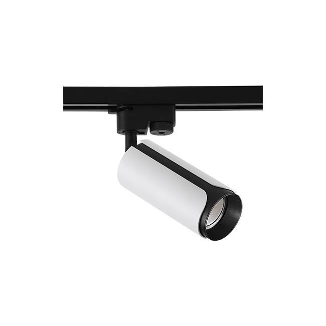 LED koľajnicové svietidlo SENTO GU10 – biela + čierna, 1-fázové