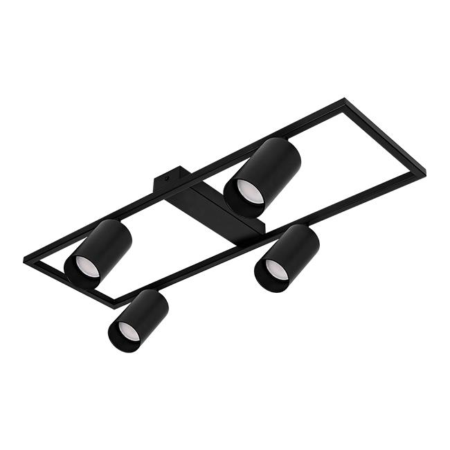 LED luster GU10 Bumo x4 GU10 čierny