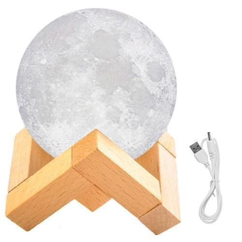 MESAČNÁ NOČNÁ LAMPA - MESAČNÉ SVETLO 3D