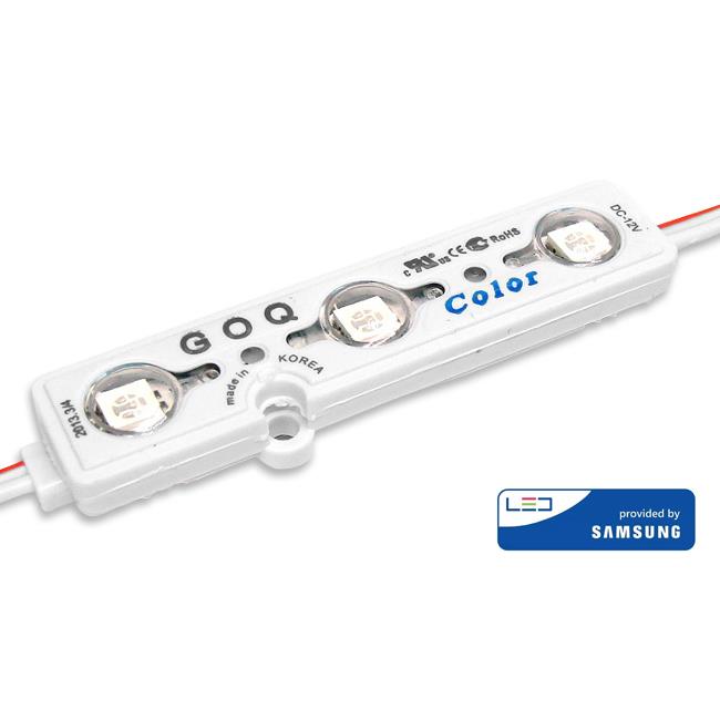 LED modul Samsung GOQ 3x5252SMD 0,72W ​​modrý 150°