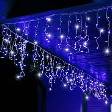 LED nadpájateľne cencúle 500LED s FLESH efektom 25m Modrá