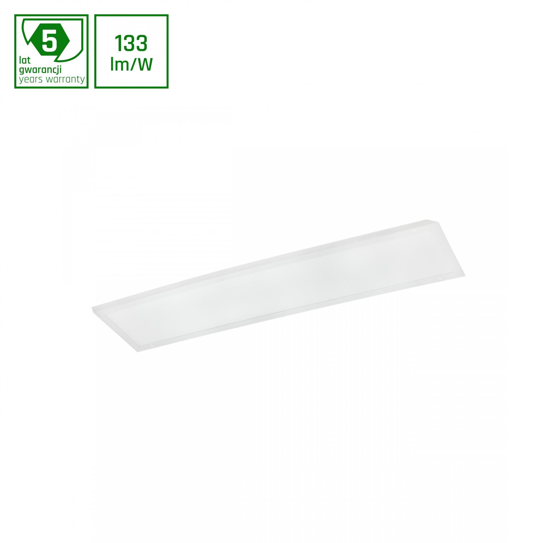 LED panel 40W, 4800lm, 4000K 295x1195 mm biely – 5 rokov záruka