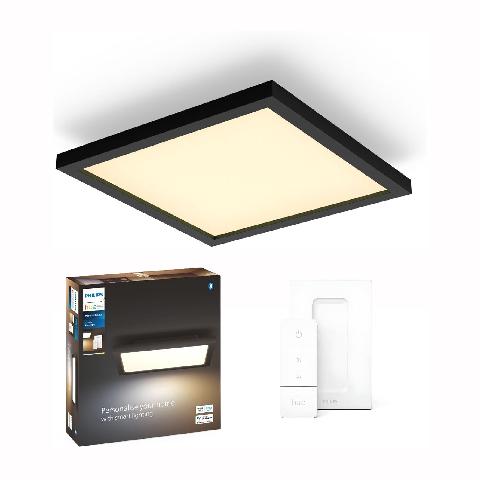 LED panel na povrchovú montáž Aurelle Black 19W CCT 30cm PHILIPS HUE Bluetooth + stmievač