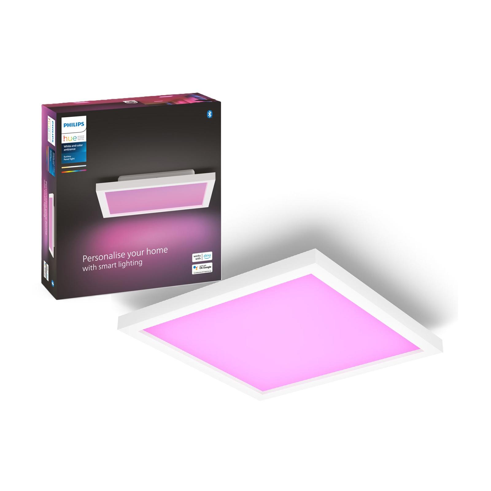 LED panel na povrchovú montáž SURIMU 25W CCT RGB 30cm PHILIPS HUE Bluetooth stropné svietidlo