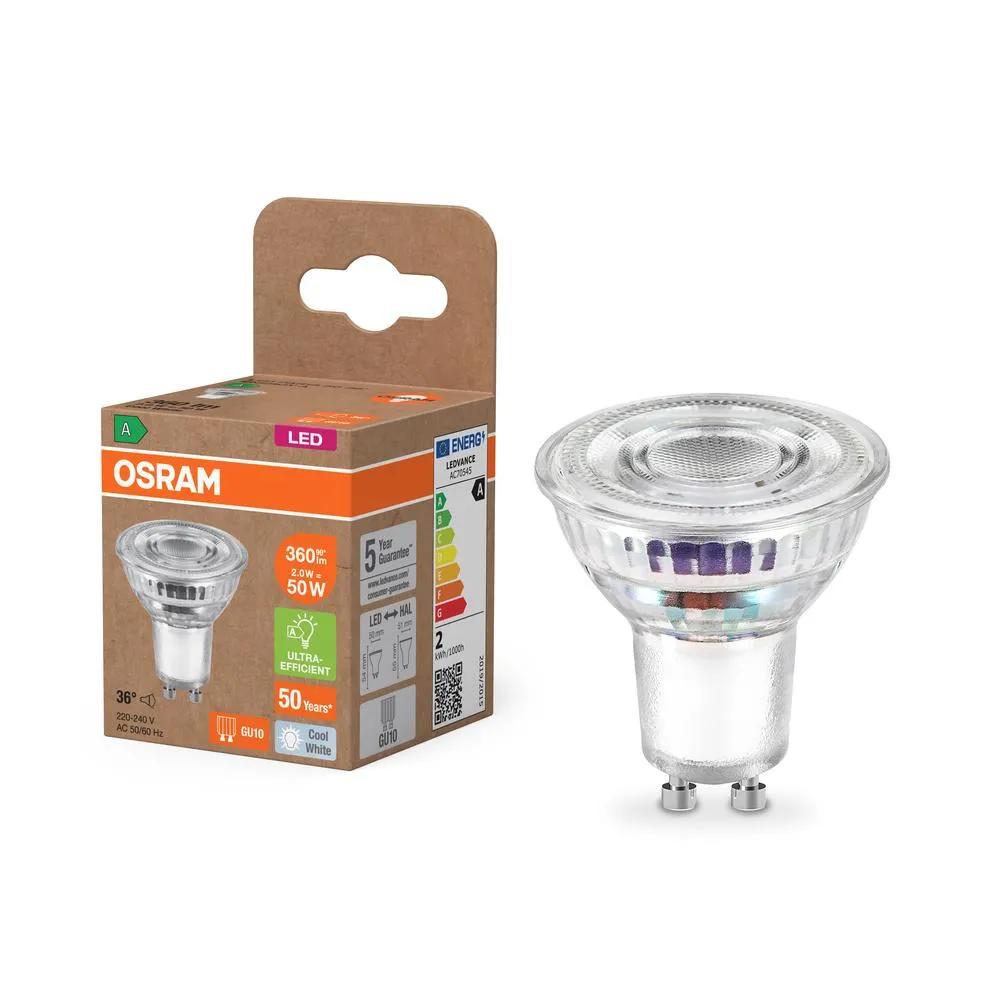 LED PAR16 GU10 2W – 360 lm, 4000K, 36°, Osram