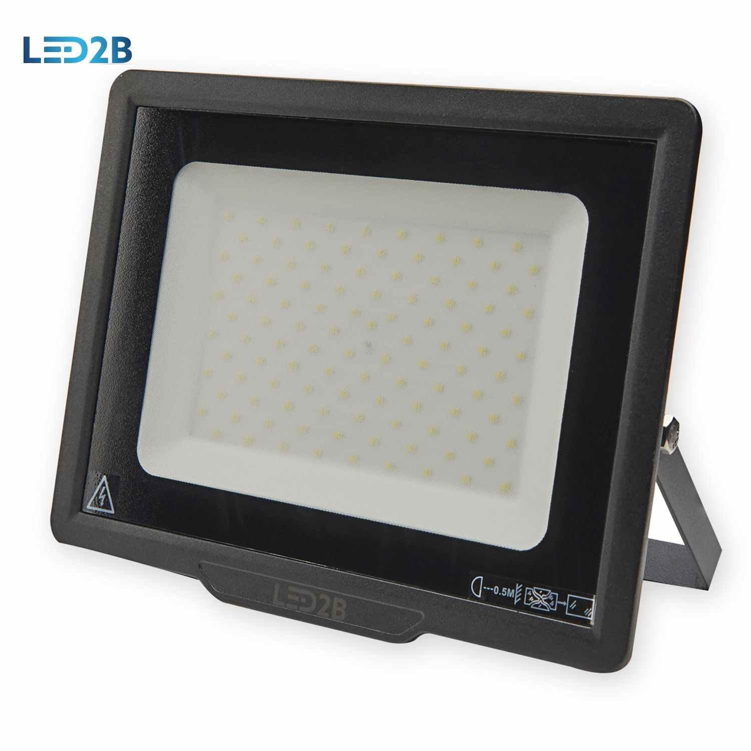 LED REFLEKTOR 100W 6000K ČIERNY LED2B