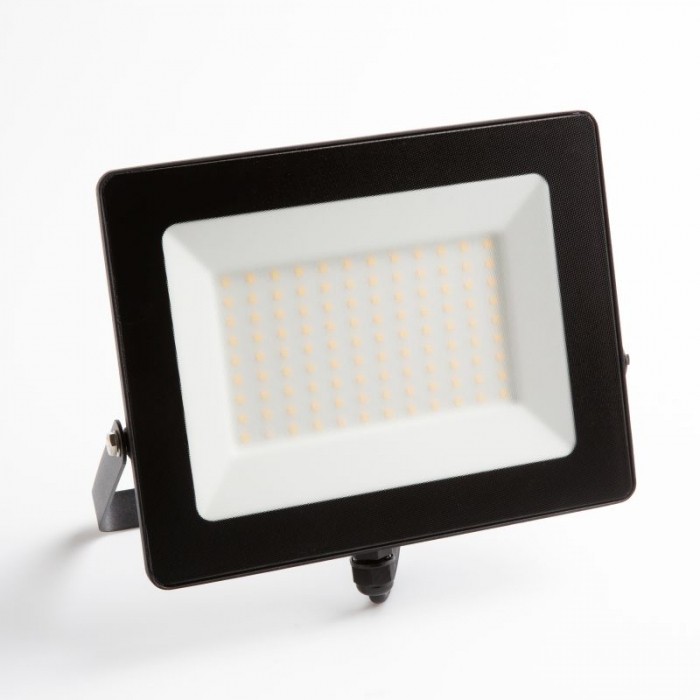 LED reflektor 100W 6500K 9000lm IP65 – čierny