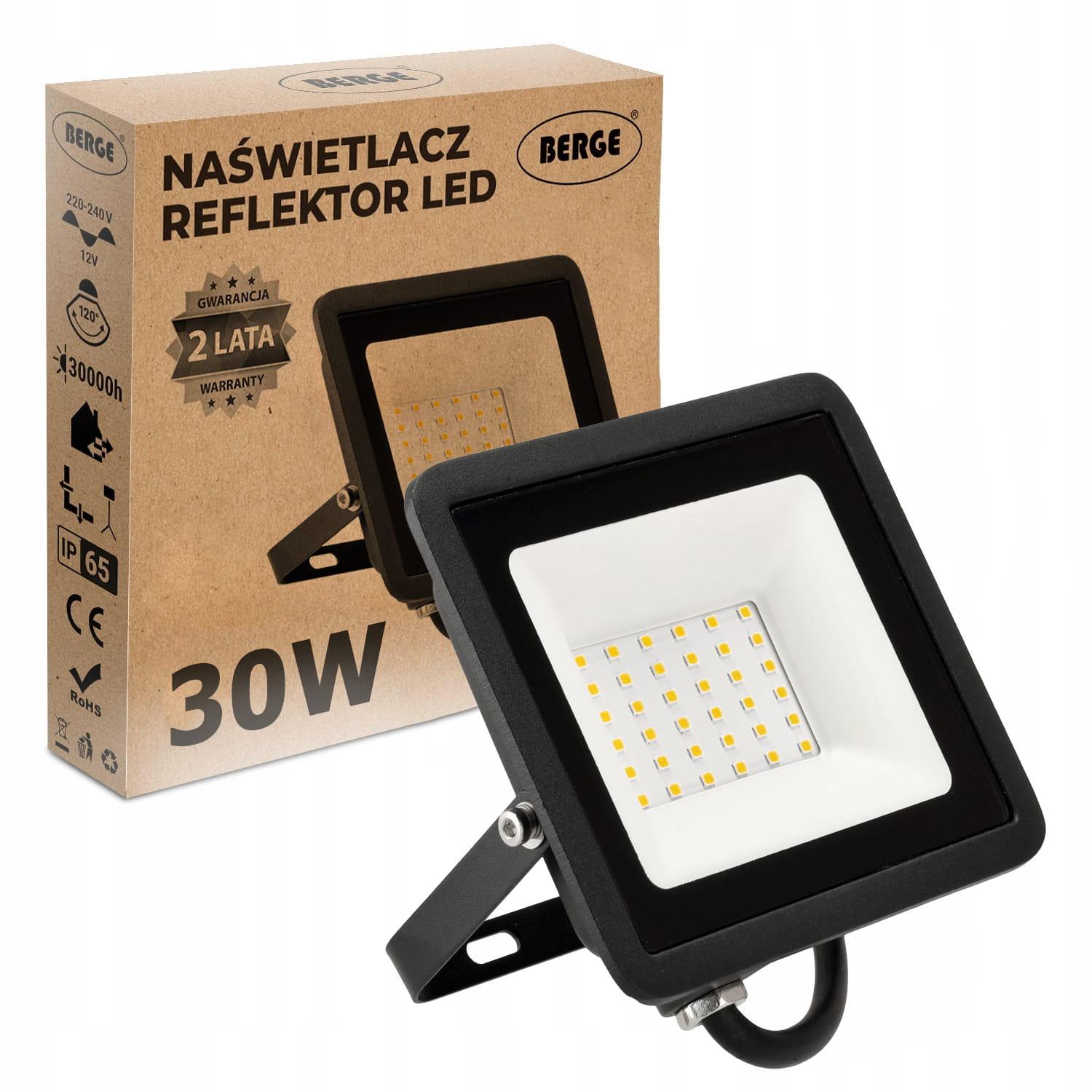 LED REFLEKTOR 30W IP65 PREMIUM - NEUTRÁLNA BIELA