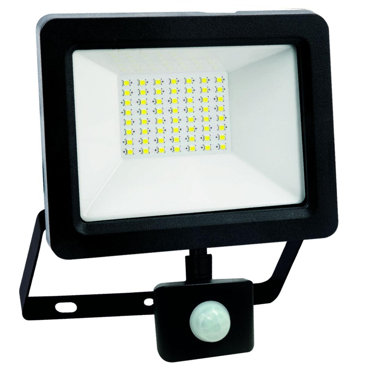 LED reflektor 50W Neutrálna biela + senzor pohybu - AIGOSTAR