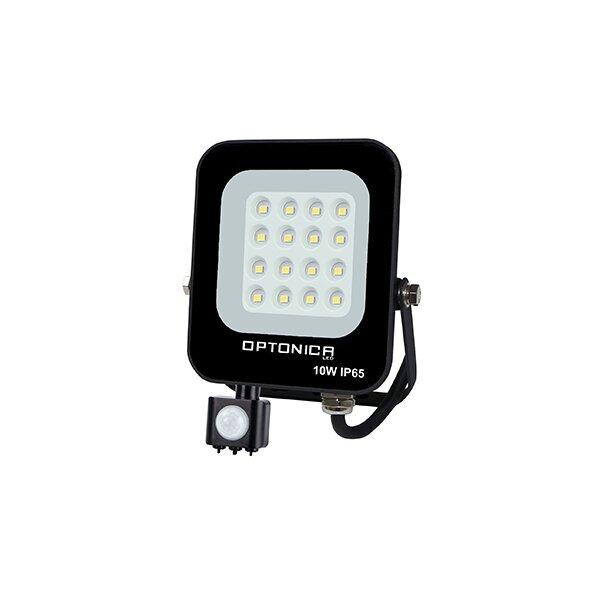 LED REFLEKTOR 10W + PIR SENSOR  NEUTRÁLNA BIELA