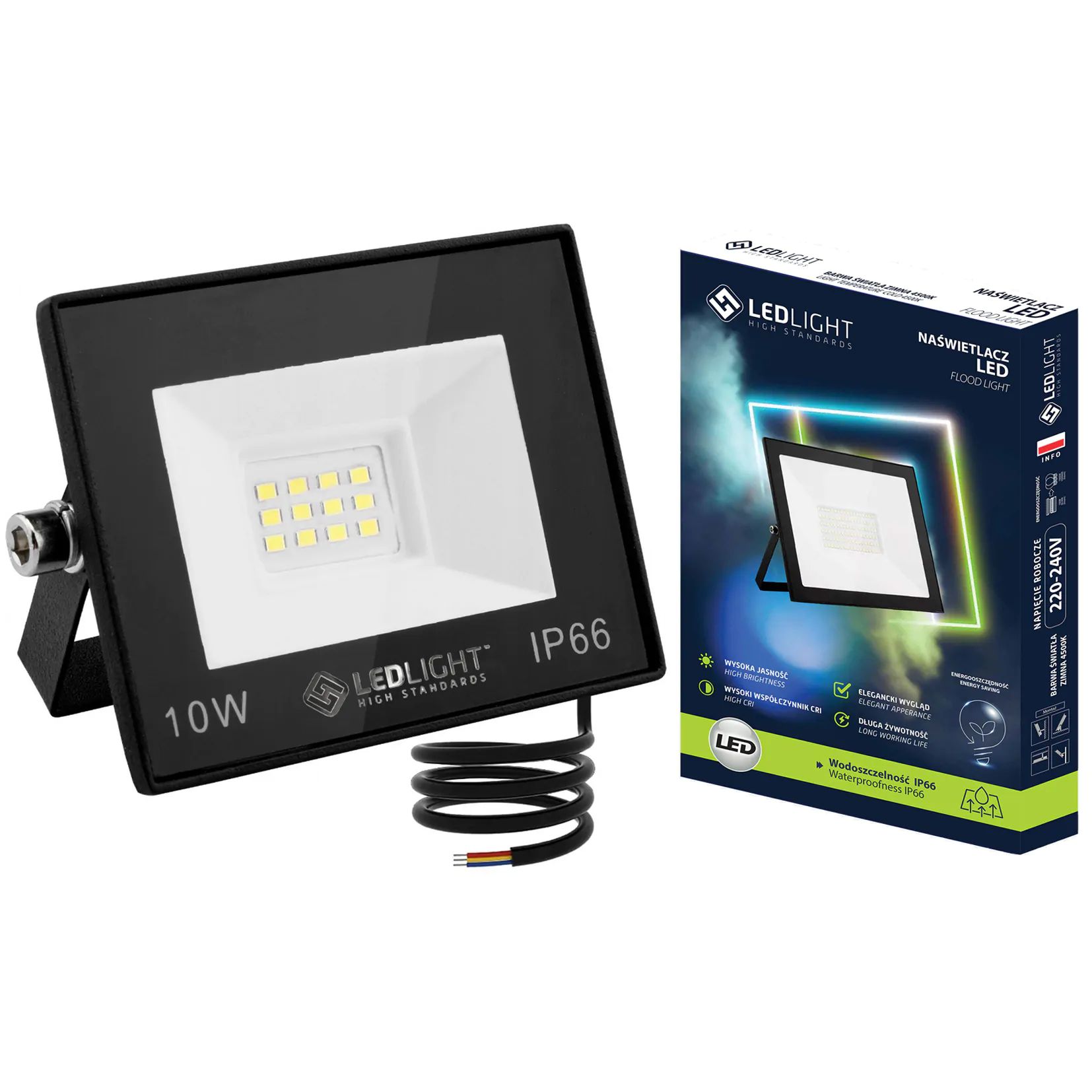 LED REFLEKTOR IP66 10W Premium - LEDLIGHT