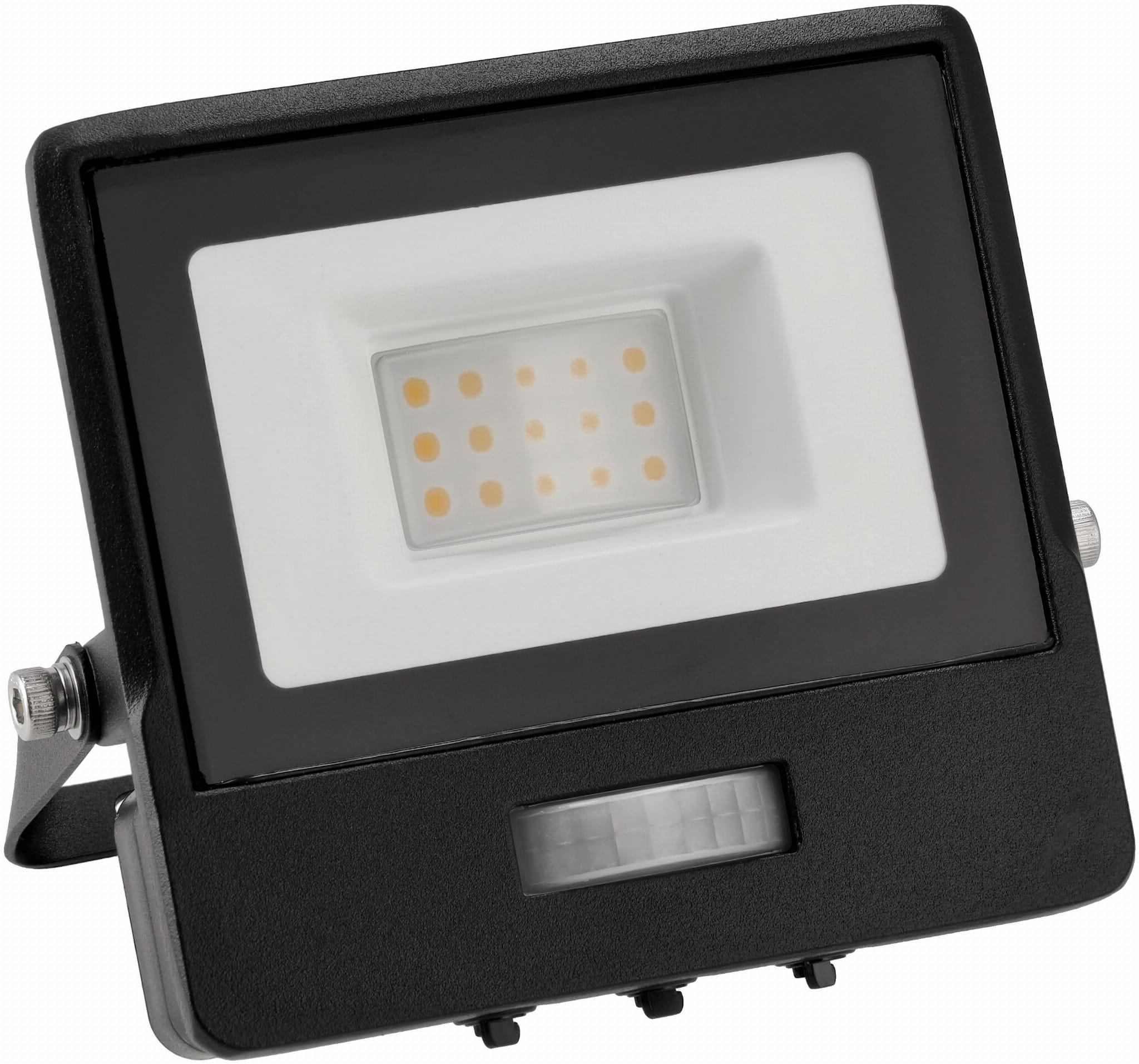 LED REFLEKTOR MASTER - 10W - IP65 - PIR - NEUTRÁLNA BIELA