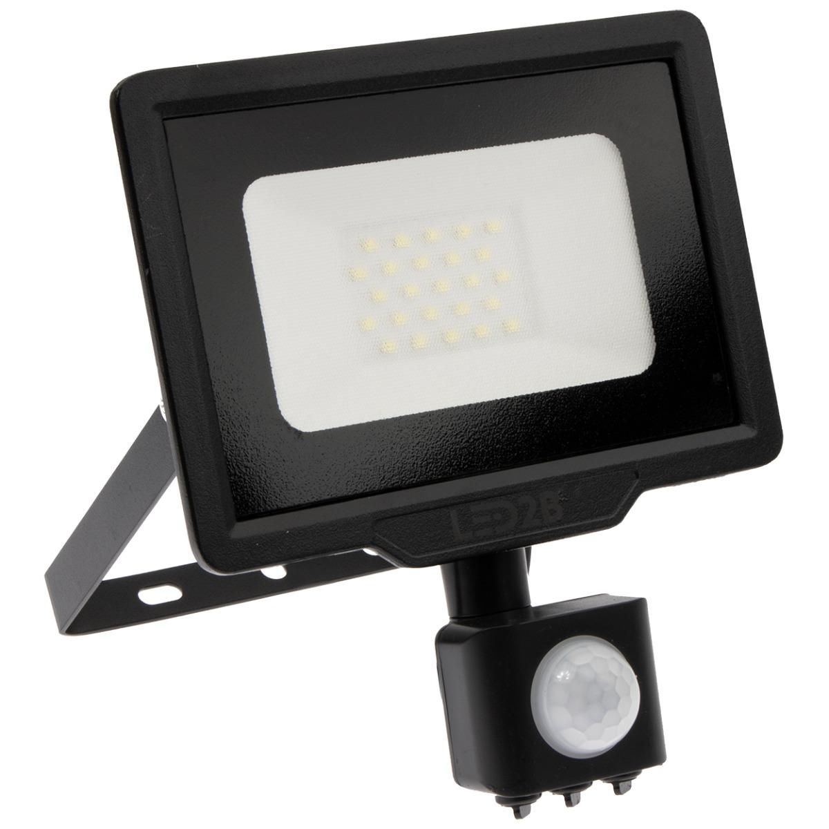 LED REFLEKTOR SO SENZOROM POHYBU 20W 1600LM 4000K IP44 KOBI MHC