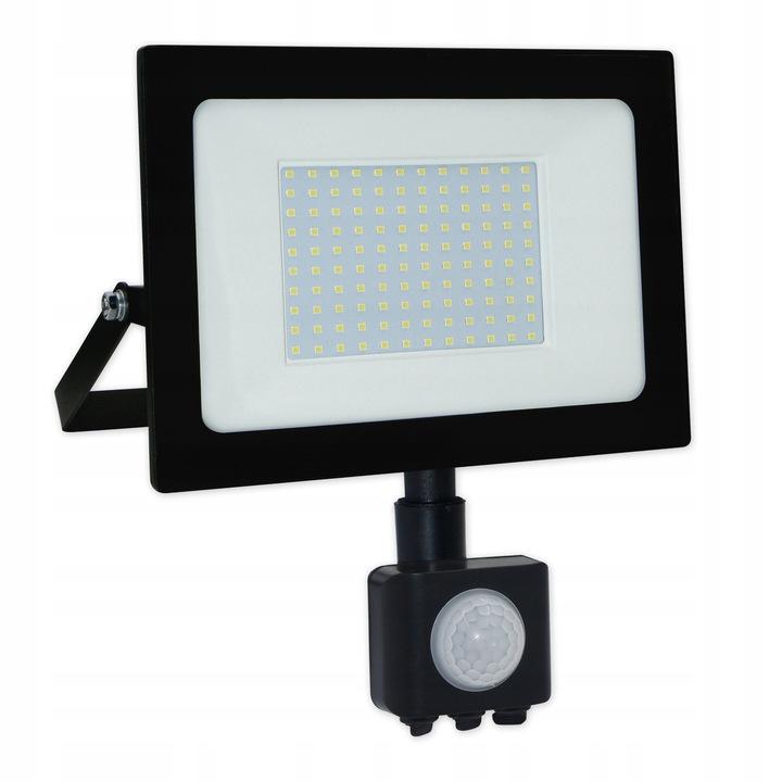 LED REFLEKTOR VEGA 100W NEUTRÁLNA BIELA + SENZOR POHYBU