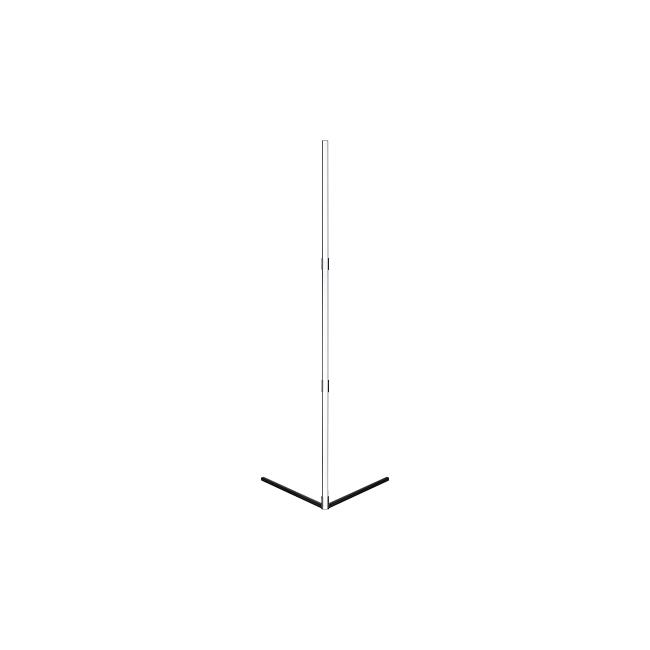 LED rohová stojaca lampa RGBCCT 9W 140cm čierna – Smart WiFi ovládanie, diaľkový ovládač