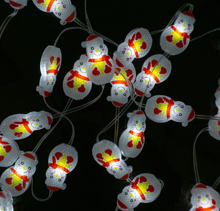LED snehuliak 2W, 50 LED, 6500K studená biela, 5m, IP65, USB APP